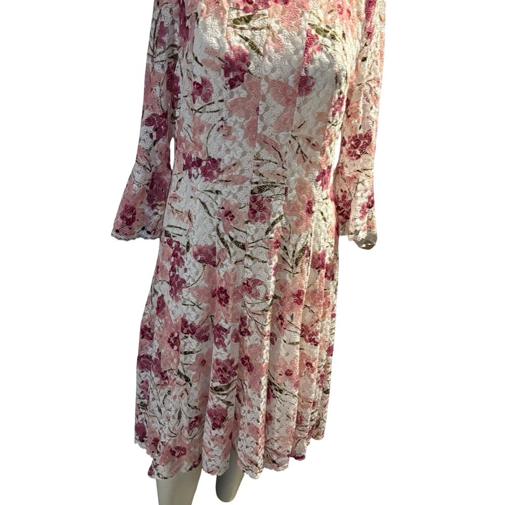 Rabbit Rabbit Rabbit Pink Floral Long Sleeve Dress - Picture 6 of 7